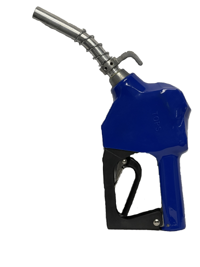 3/4 in. Unleaded 12V Transfer Pump Nozzle, Blue - Click Image to Close