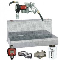 90 Gallon L-Shaped Aluminum Transfer Tank