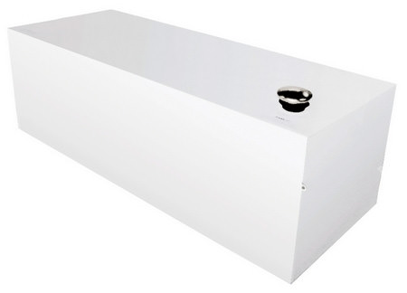 98 Gallon Rectangular Steel Liquid Storage Tank - Click Image to Close