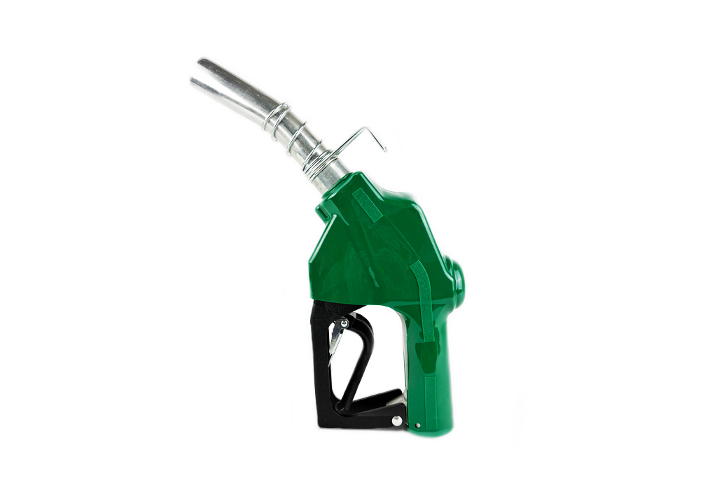1 in. Automatic Shut-Off Nozzle with Hook, Green